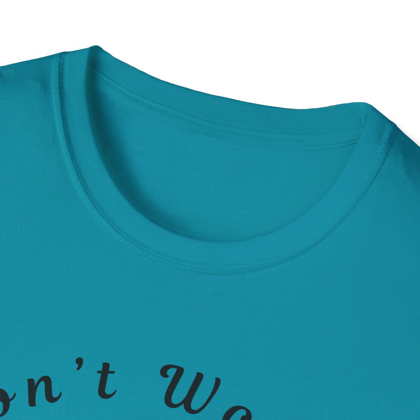 Blue Design Unisex Softstyle T-Shirt-Don't Worry, Beach Happy