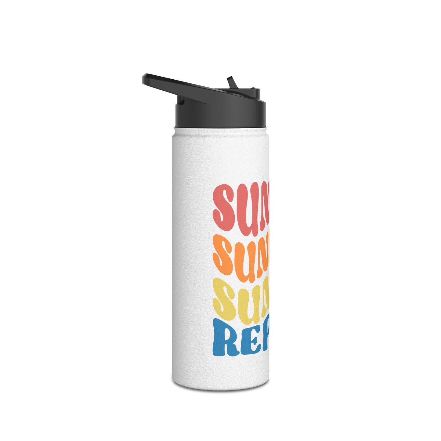 Sunrise Sunset Repeat Stainless Steel Water Bottle - Vibrant Travel Mug