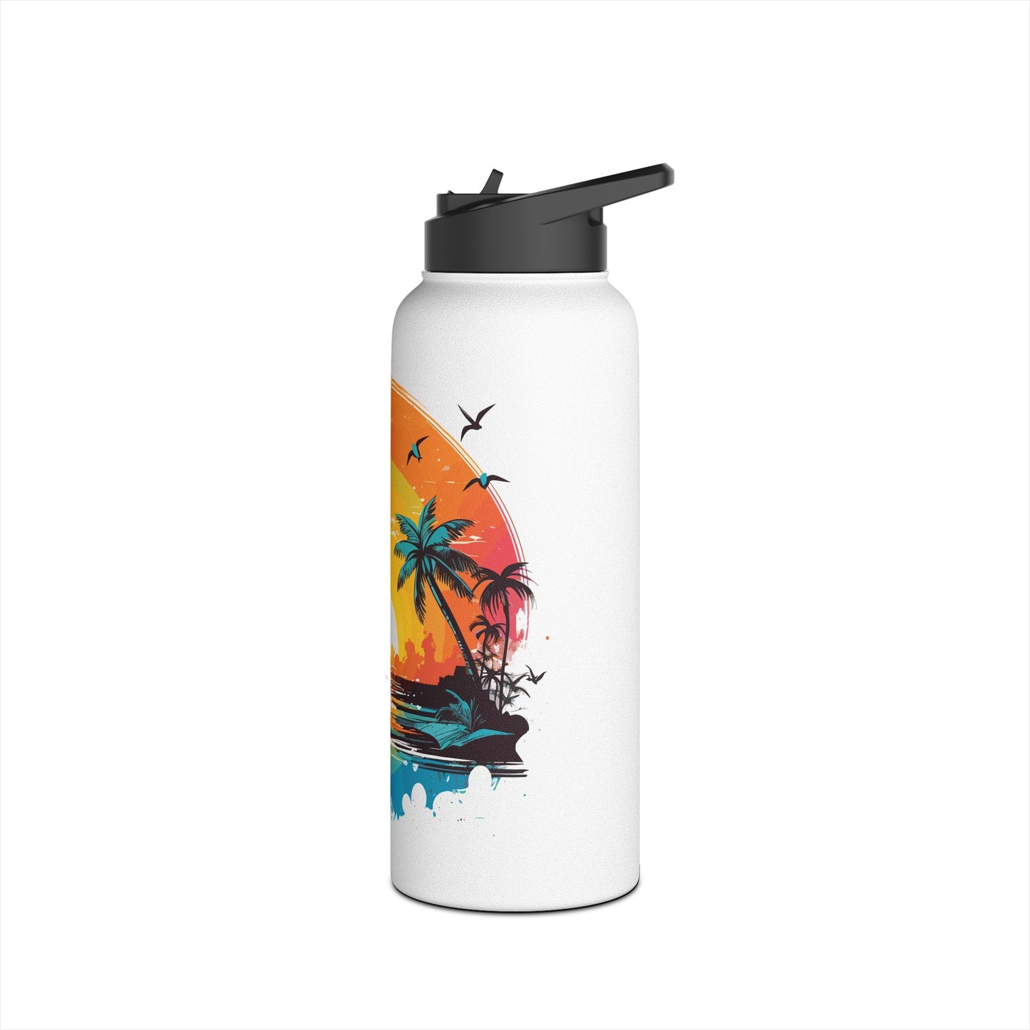 Tropical Sunset Stainless Steel Water Bottle