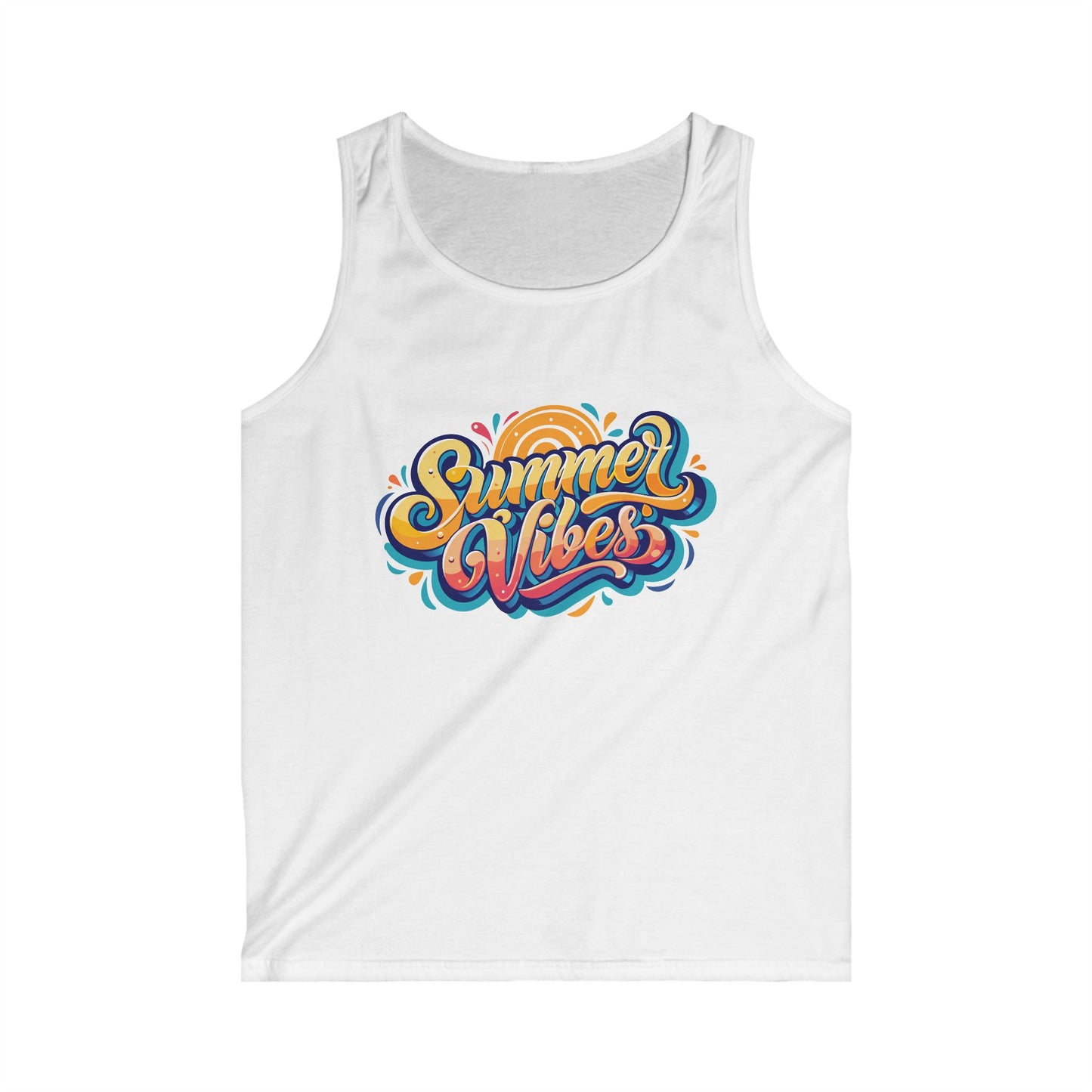 Men's Summer Vibes Tank Top - Relaxed Fit for Sunny Days