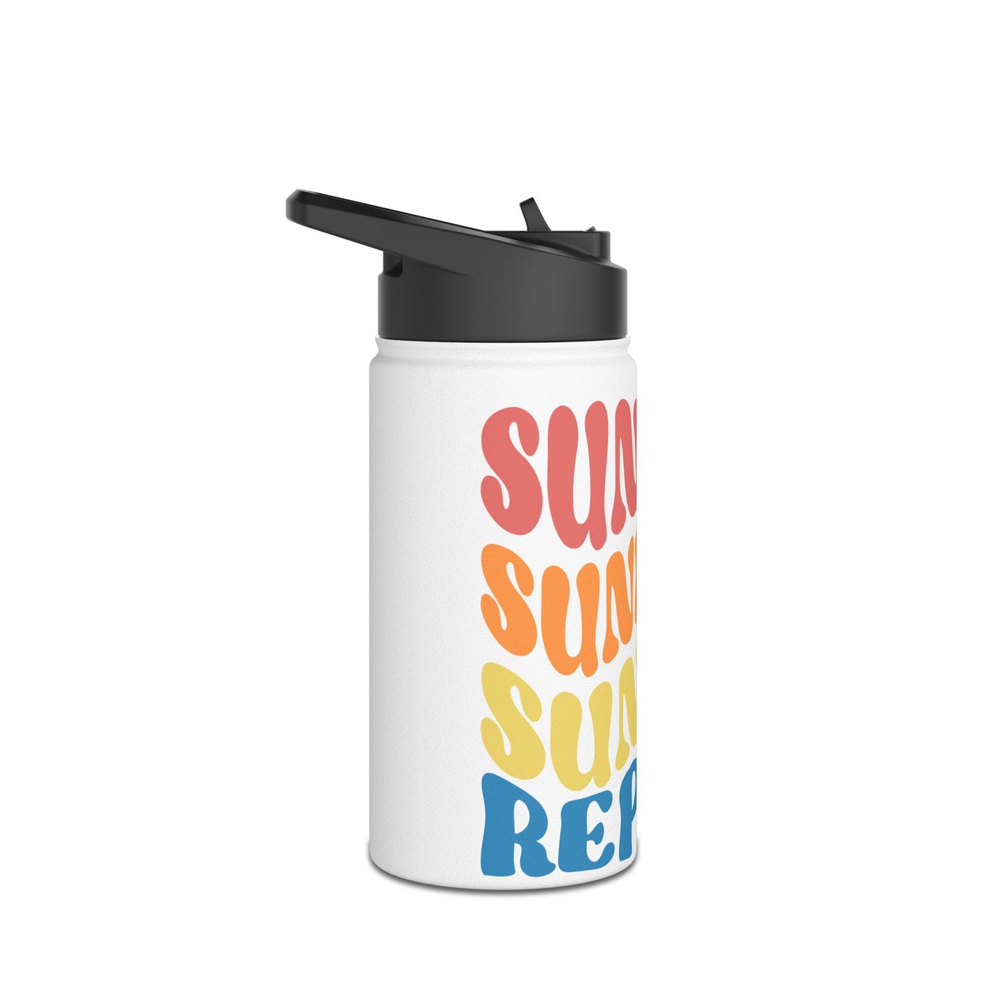 Sunrise Sunset Repeat Stainless Steel Water Bottle - Vibrant Travel Mug