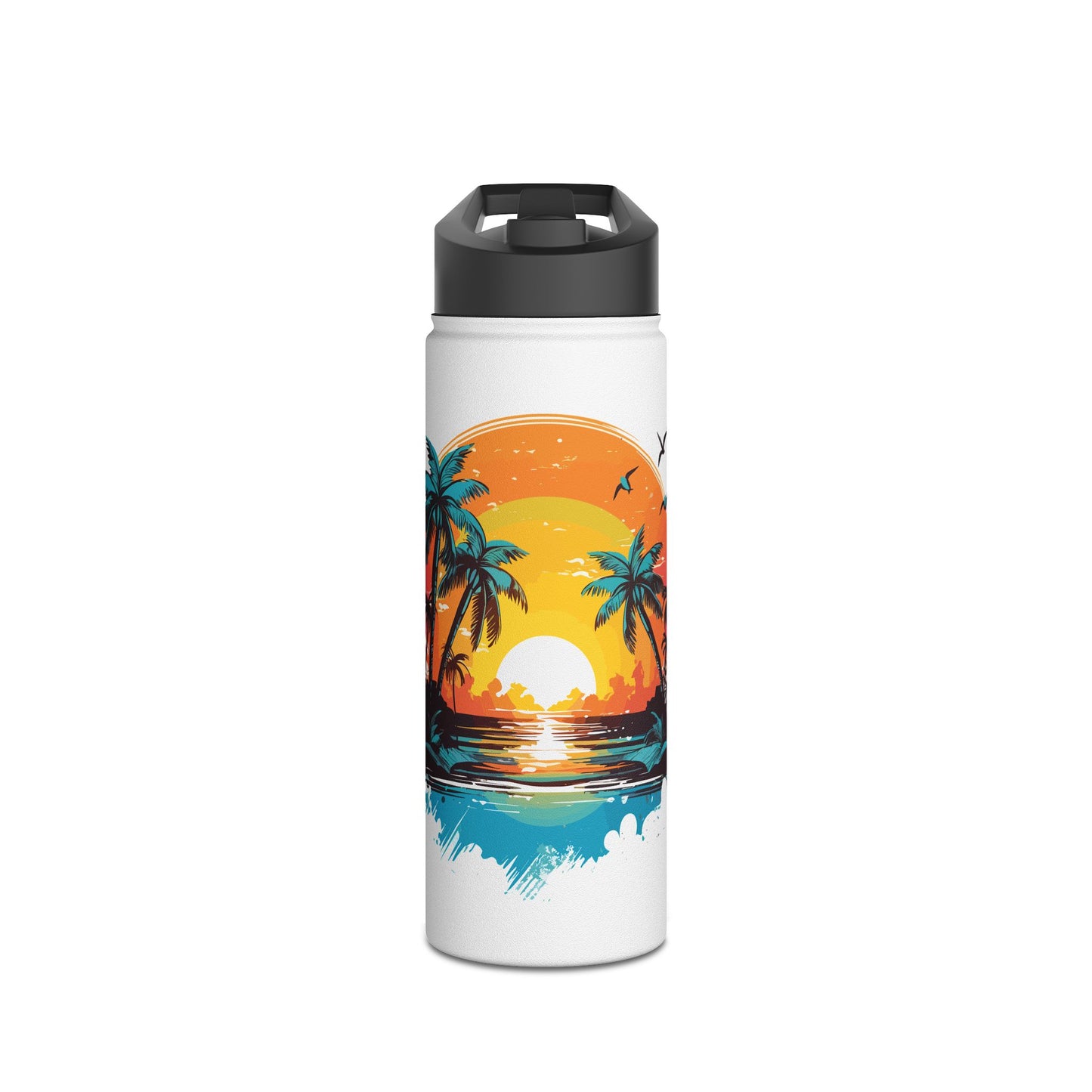 Tropical Sunset Stainless Steel Water Bottle