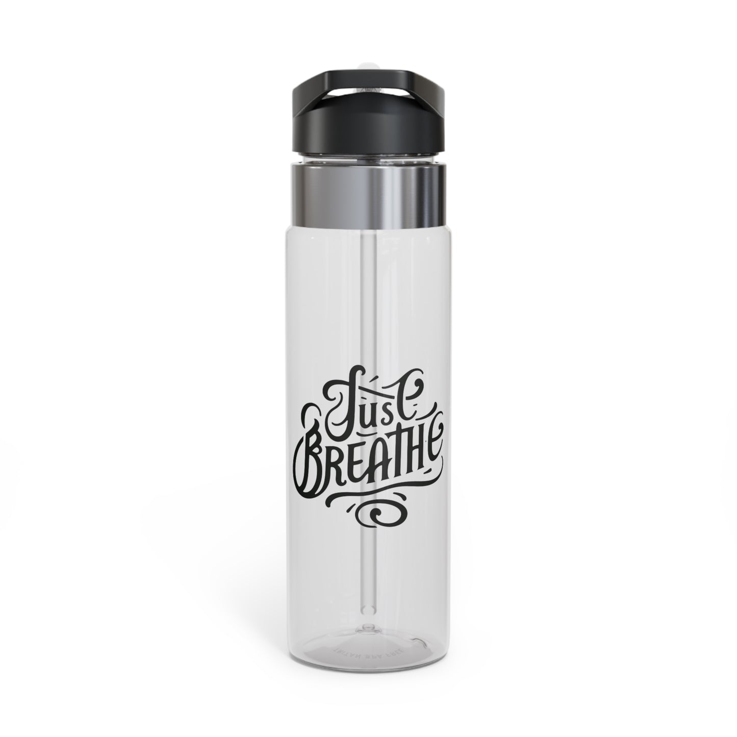 Just Breathe Sport Bottle | Motivational Water Bottle, Gym Hydration Bottle, Eco-Friendly Drink Container, Fitness Gift, Daily Use Bottle