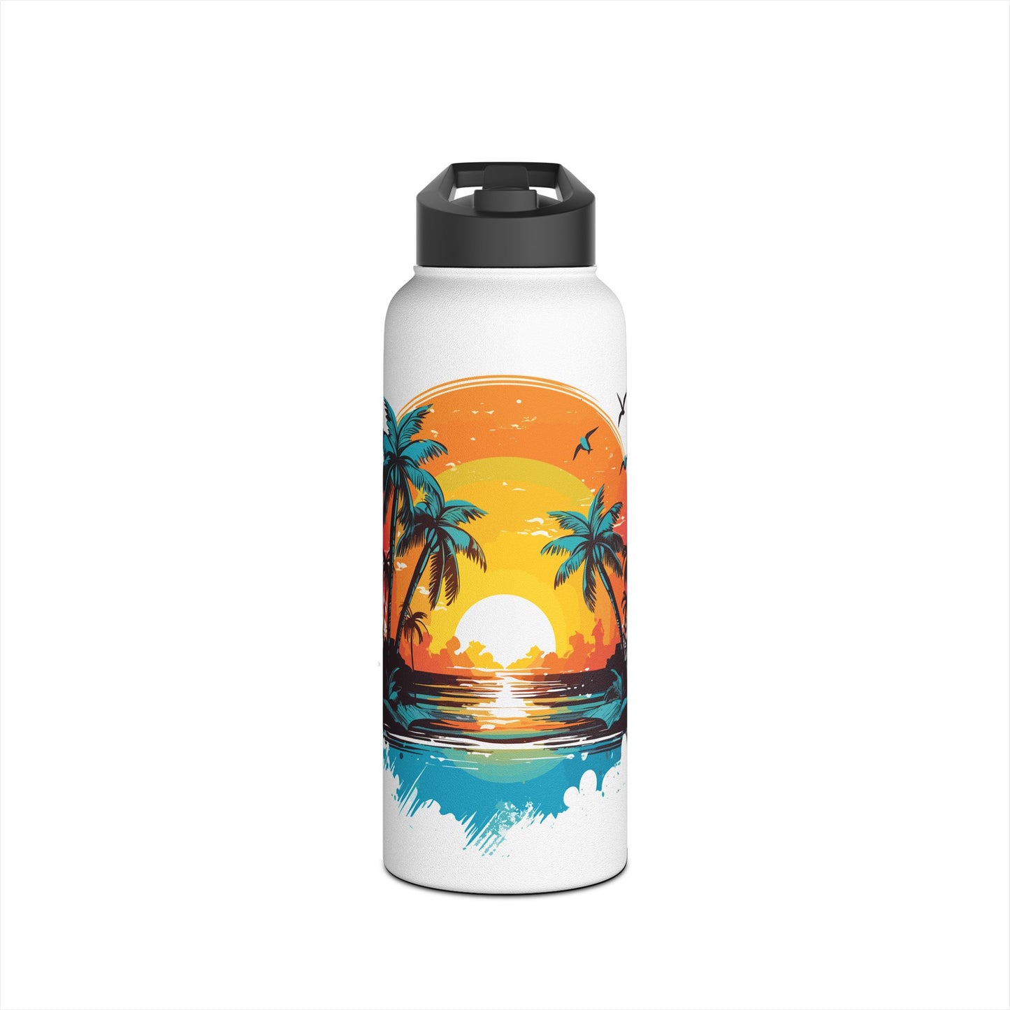 Tropical Sunset Stainless Steel Water Bottle