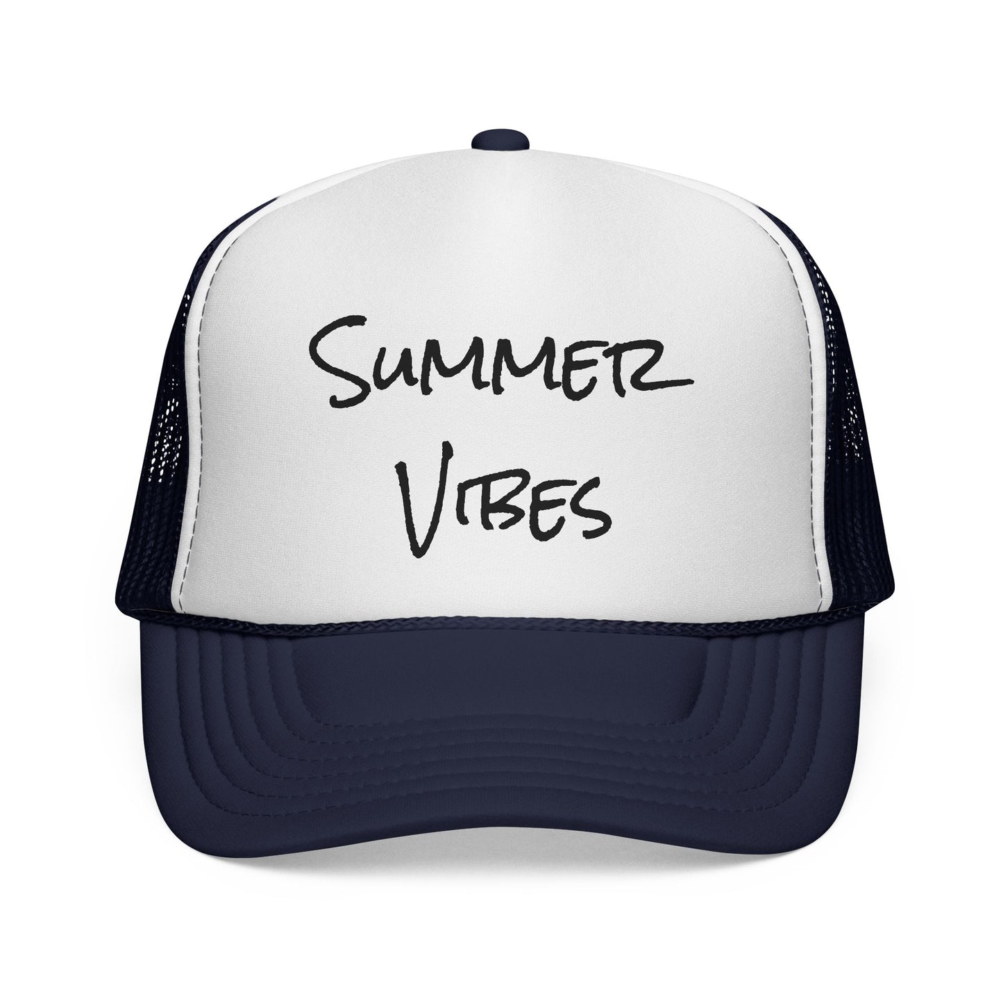 "Summer Vibes" Outdoor Adventure Trucker Hat - Breathable Mesh Cap