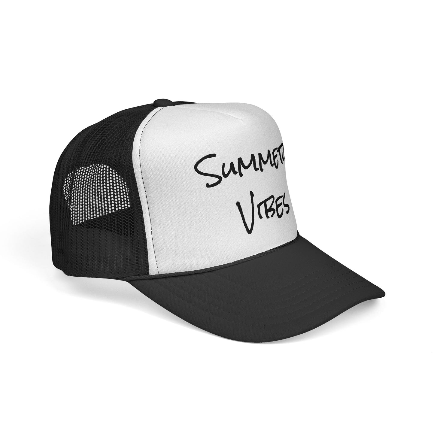 "Summer Vibes" Outdoor Adventure Trucker Hat - Breathable Mesh Cap