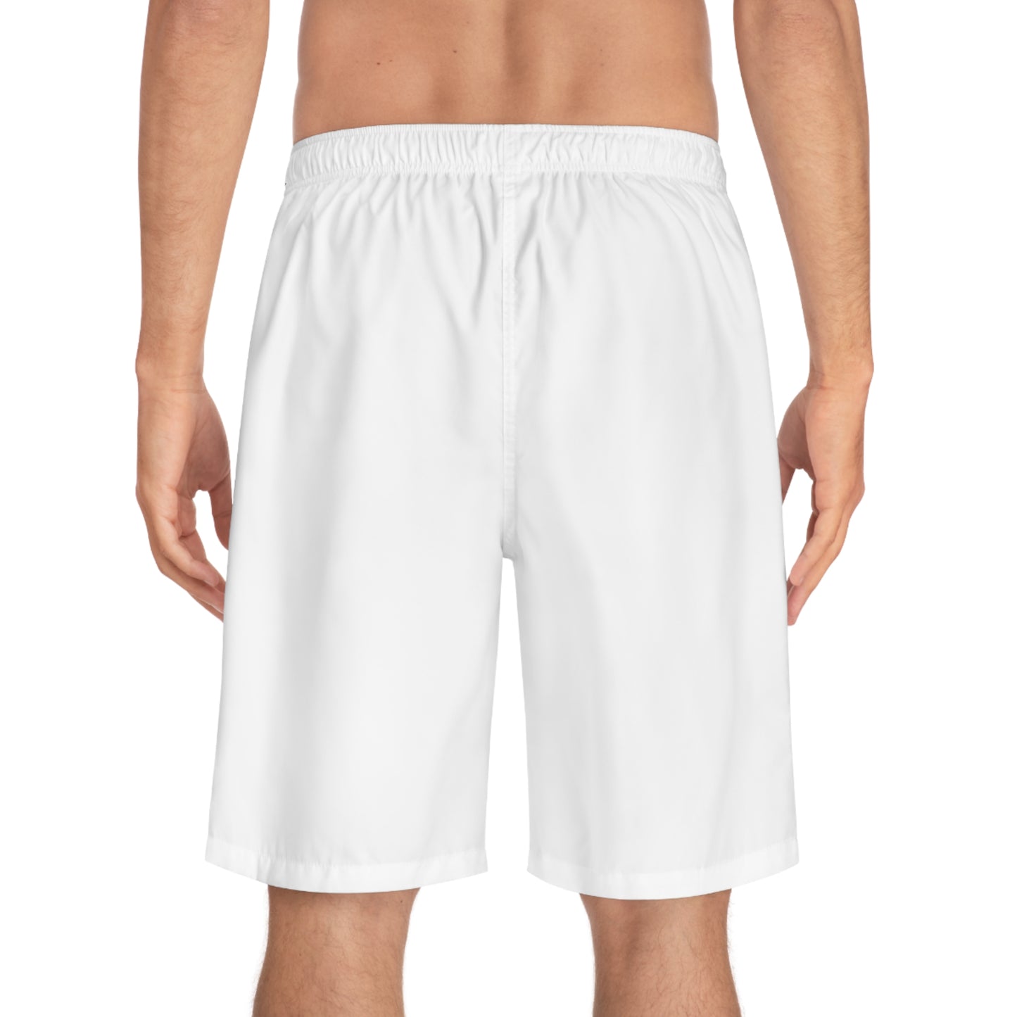 Sweet Summer Days Men’s Swim Trunks – Retro Sunset & Palm Trees Board Shorts