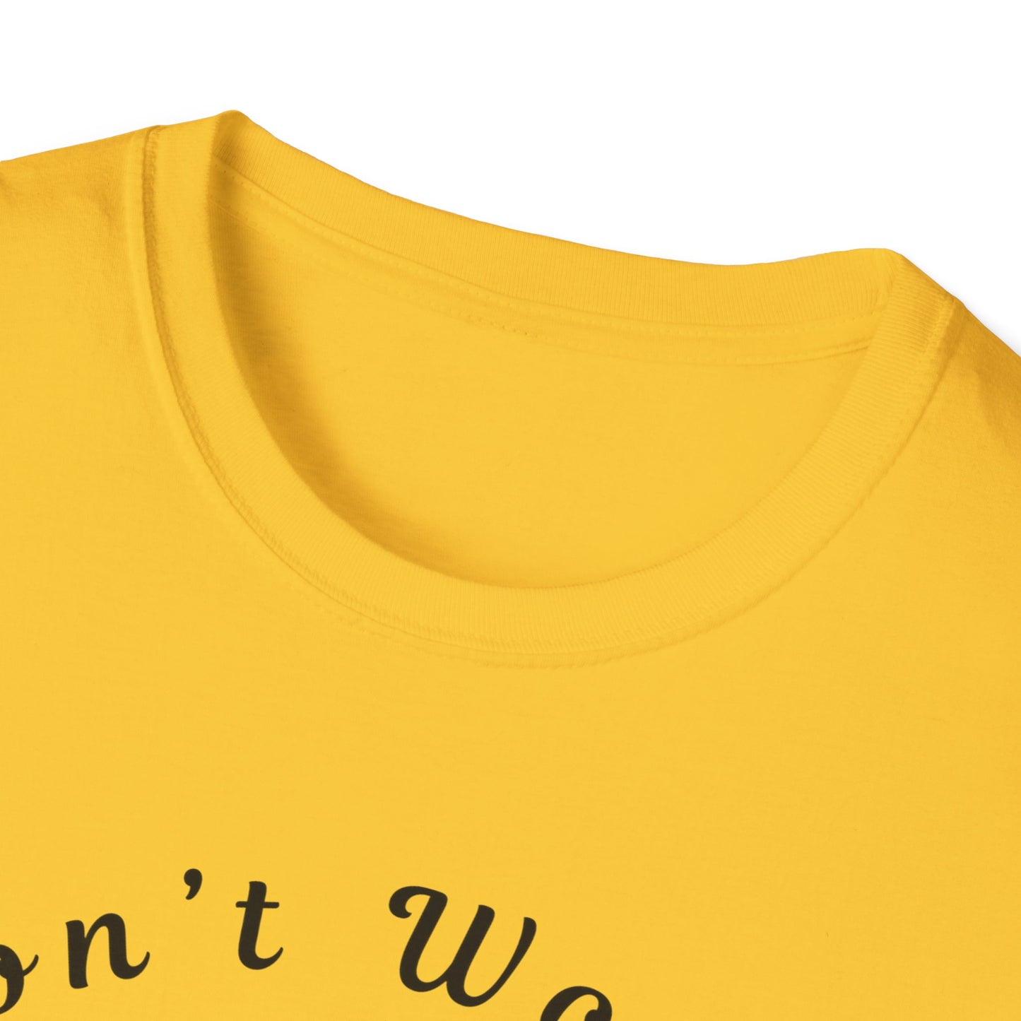 Blue Design Unisex Softstyle T-Shirt-Don't Worry, Beach Happy