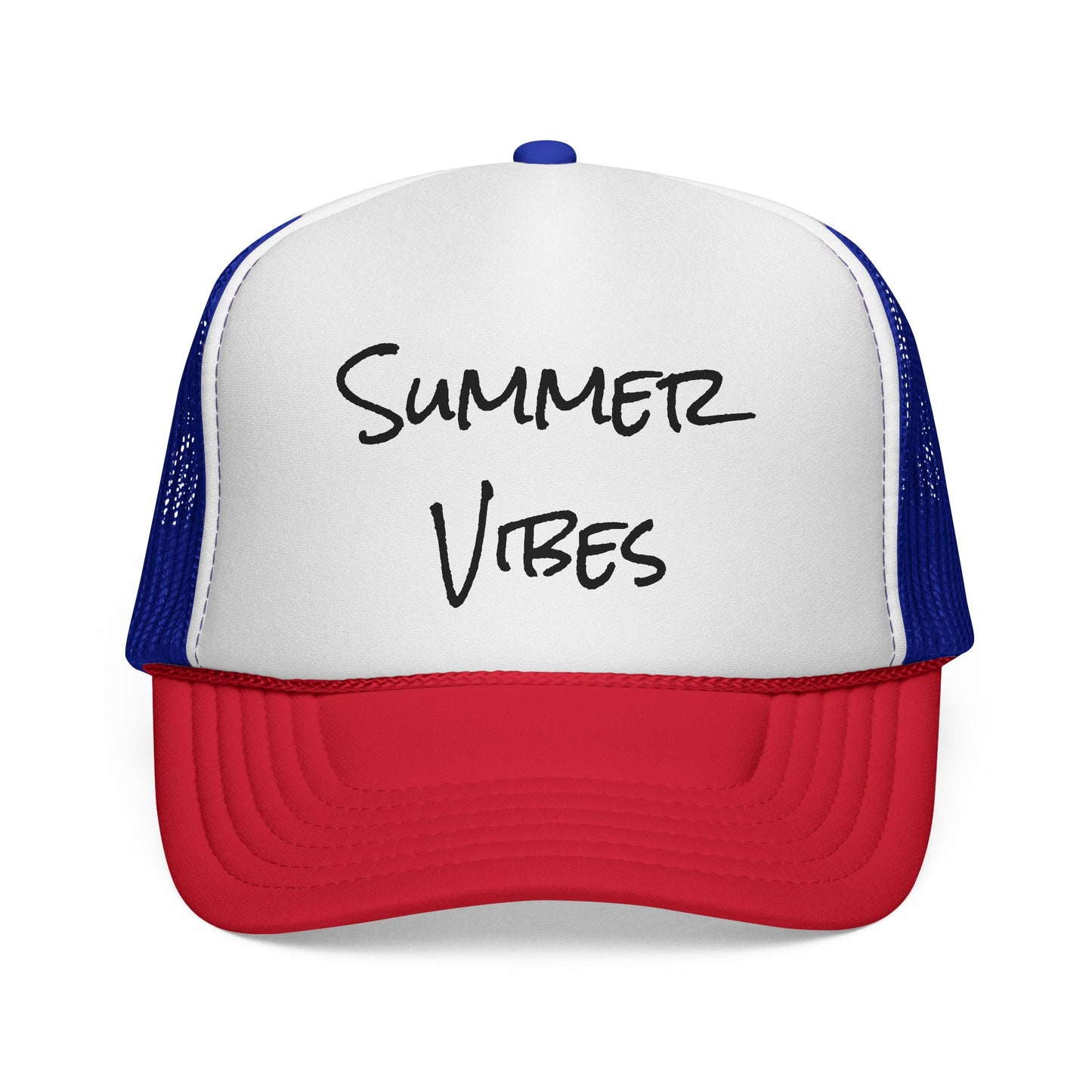 "Summer Vibes" Outdoor Adventure Trucker Hat - Breathable Mesh Cap