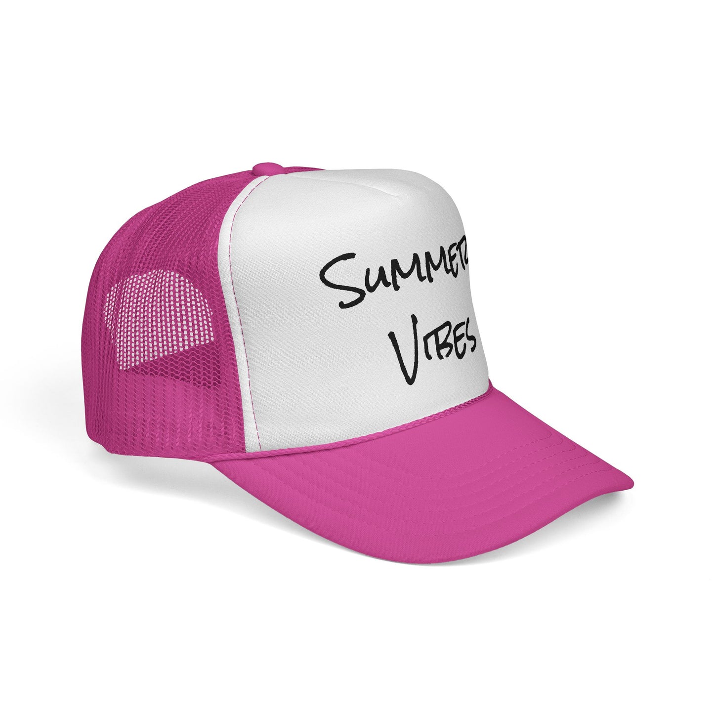 "Summer Vibes" Outdoor Adventure Trucker Hat - Breathable Mesh Cap