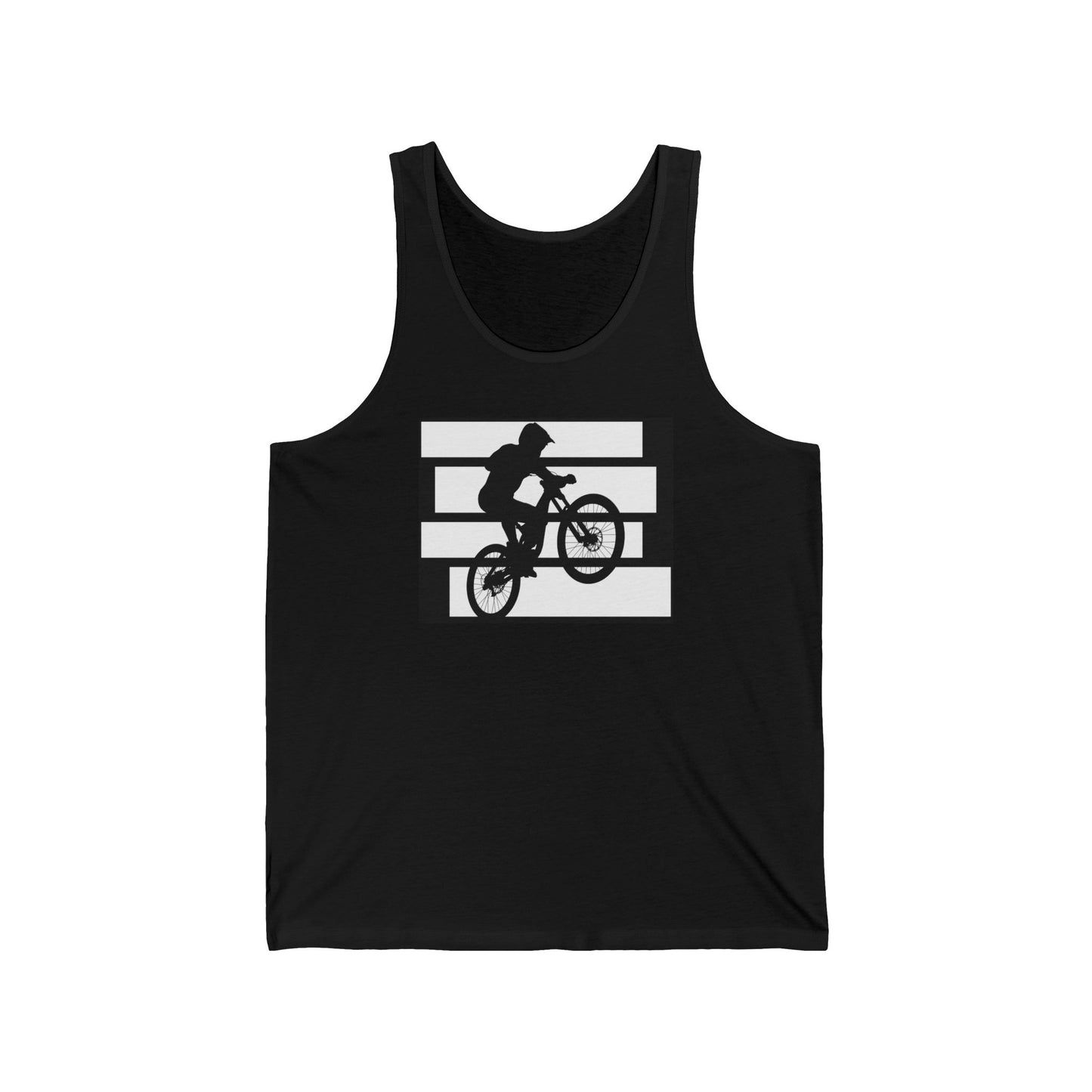 Biking Adventure Unisex Jersey Tank | Active Wear, Summer Top, Gift for Cyclists, Outdoor Apparel, Exercise Shirt