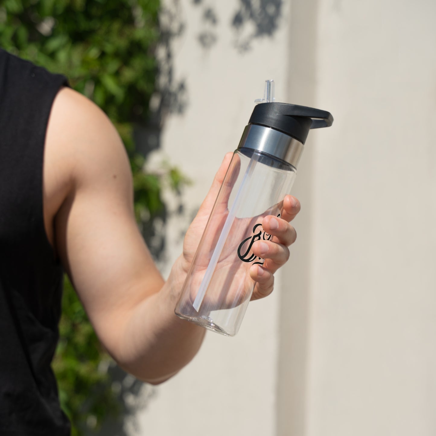 Just Breathe Sport Bottle | Motivational Water Bottle, Gym Hydration Bottle, Eco-Friendly Drink Container, Fitness Gift, Daily Use Bottle