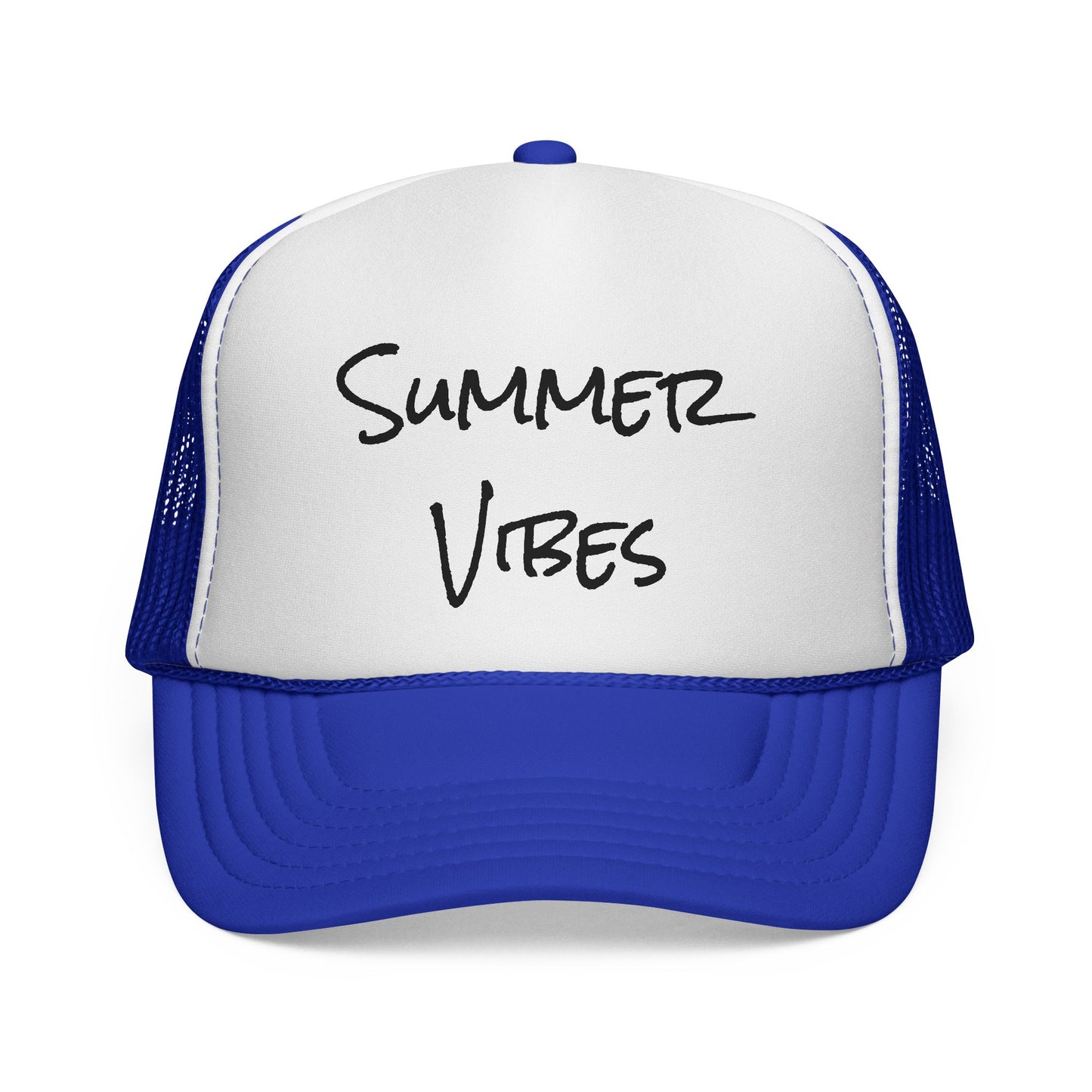 "Summer Vibes" Outdoor Adventure Trucker Hat - Breathable Mesh Cap