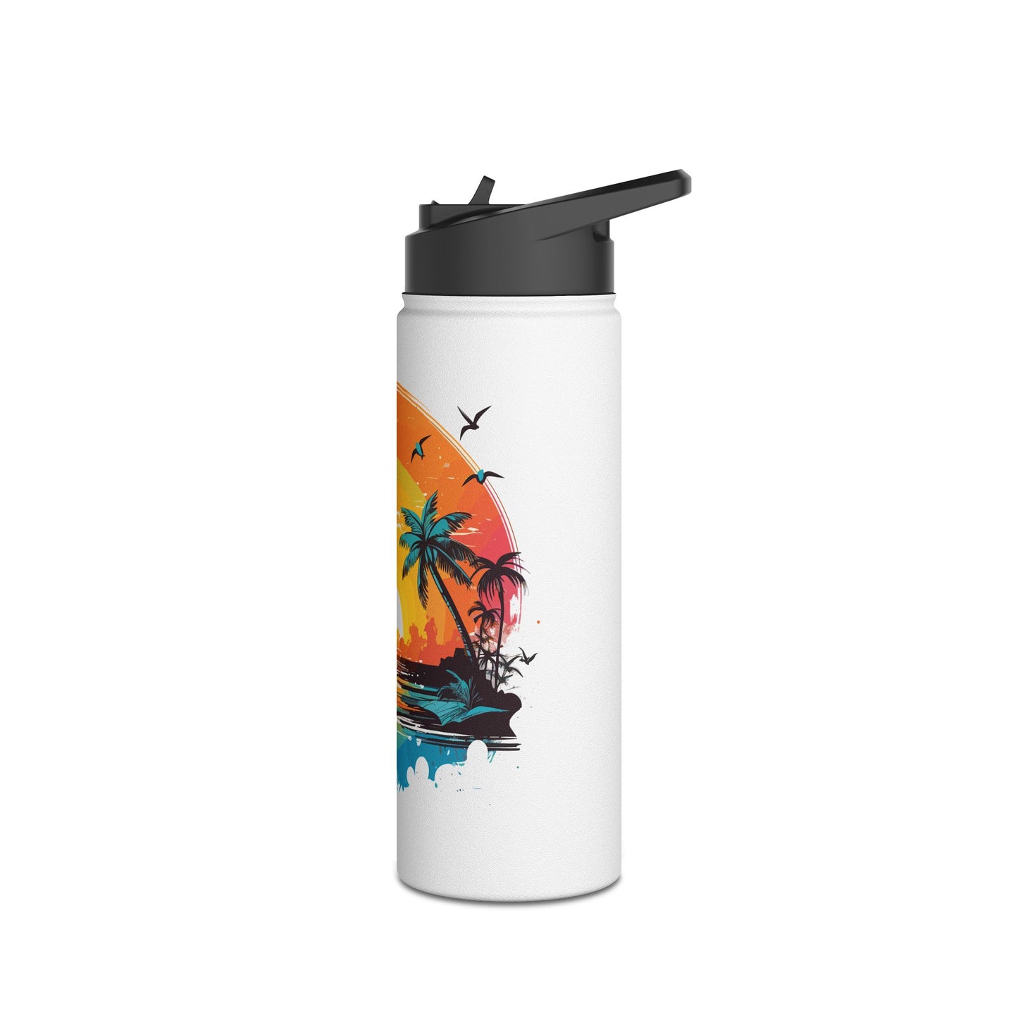 Tropical Sunset Stainless Steel Water Bottle