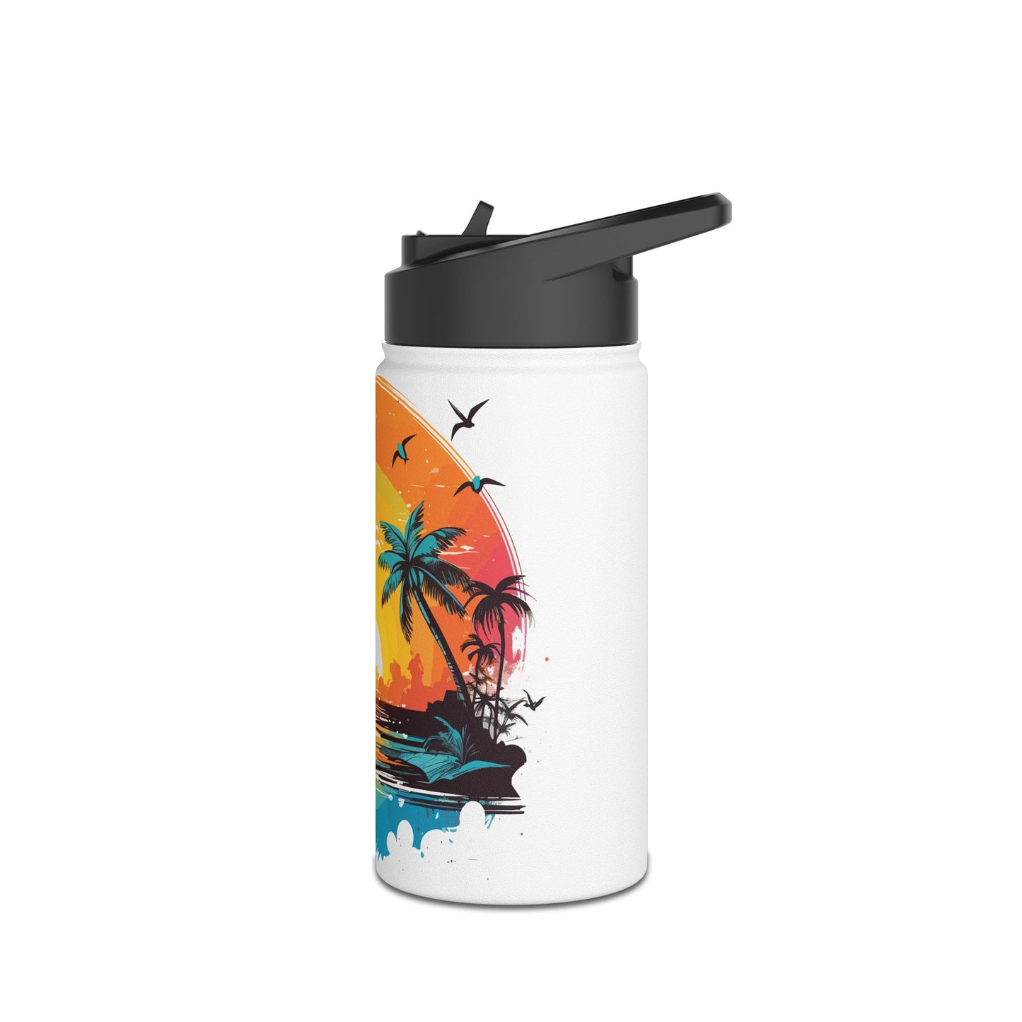 Tropical Sunset Stainless Steel Water Bottle