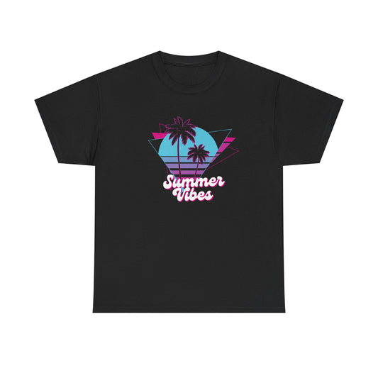 Retro Summer Vibes Unisex Heavy Cotton Tee