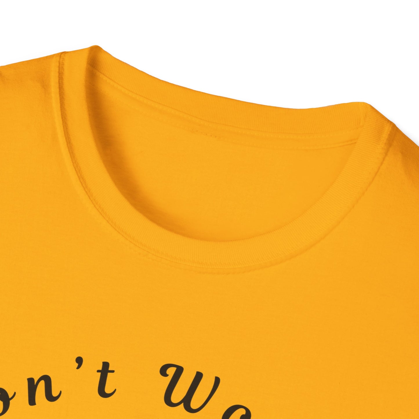 Blue Design Unisex Softstyle T-Shirt-Don't Worry, Beach Happy