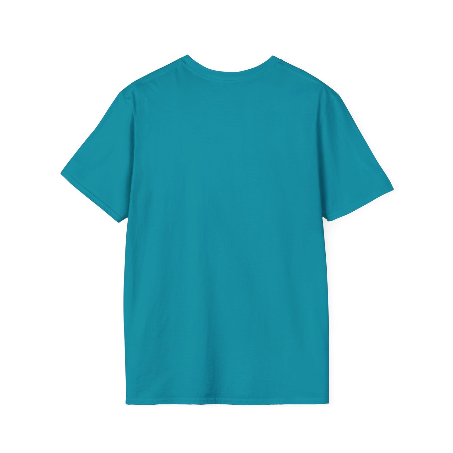Blue Design Unisex Softstyle T-Shirt-Don't Worry, Beach Happy