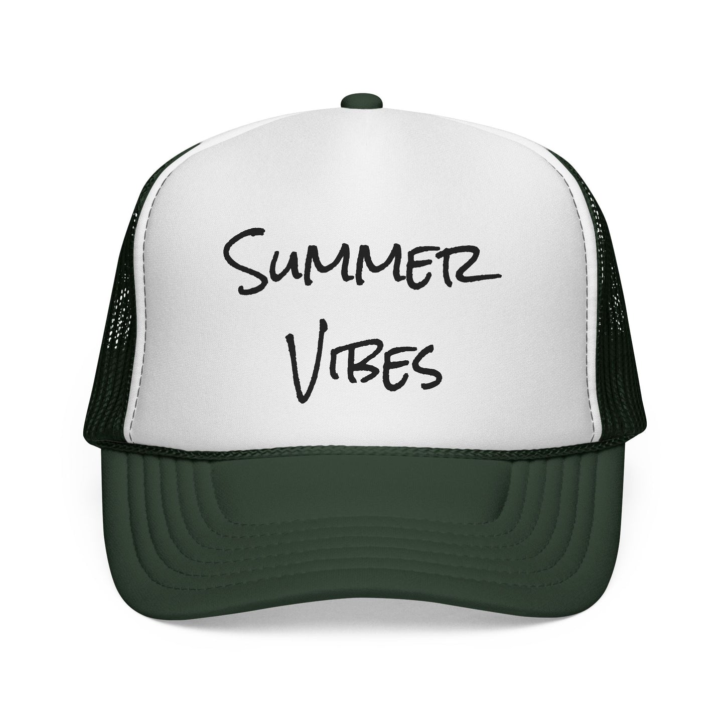 "Summer Vibes" Outdoor Adventure Trucker Hat - Breathable Mesh Cap