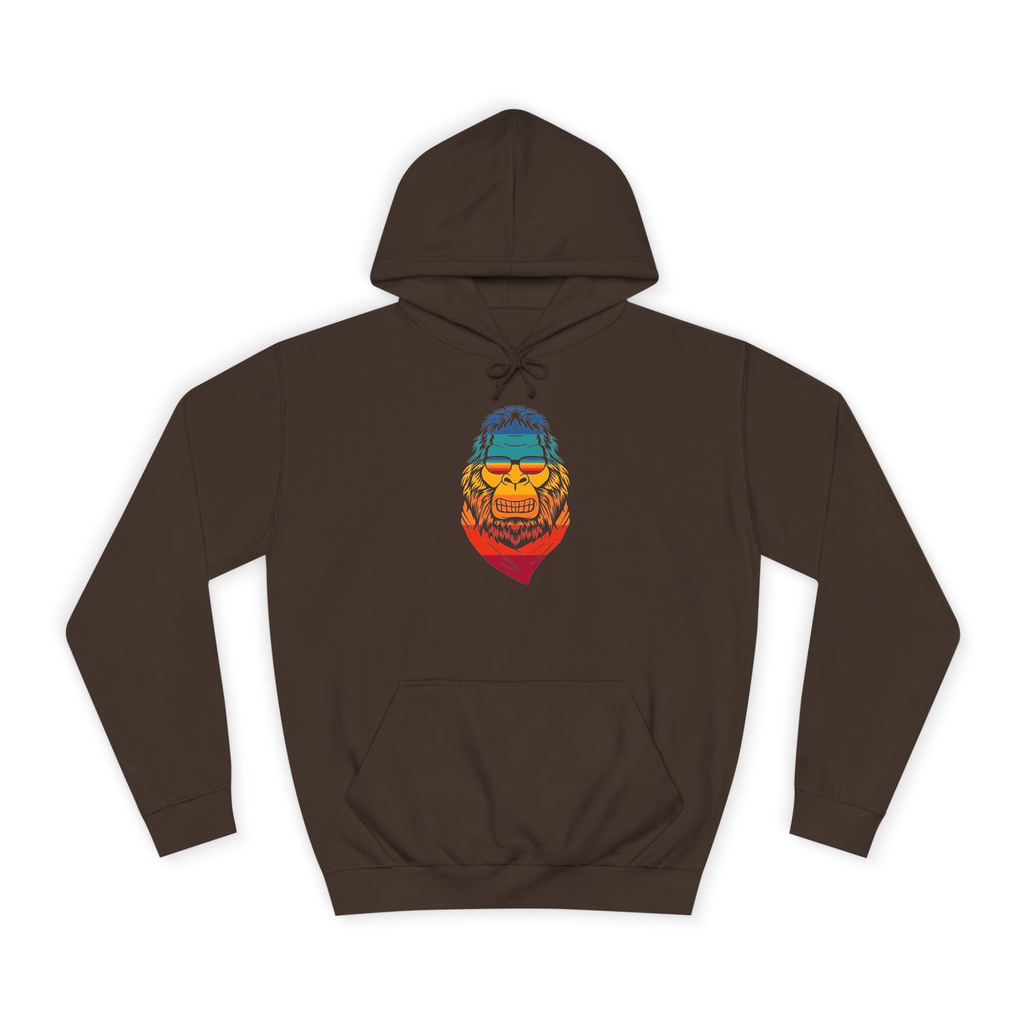 Cool Sasquatch Unisex College Hoodie - Casual and Fun Gear for Students