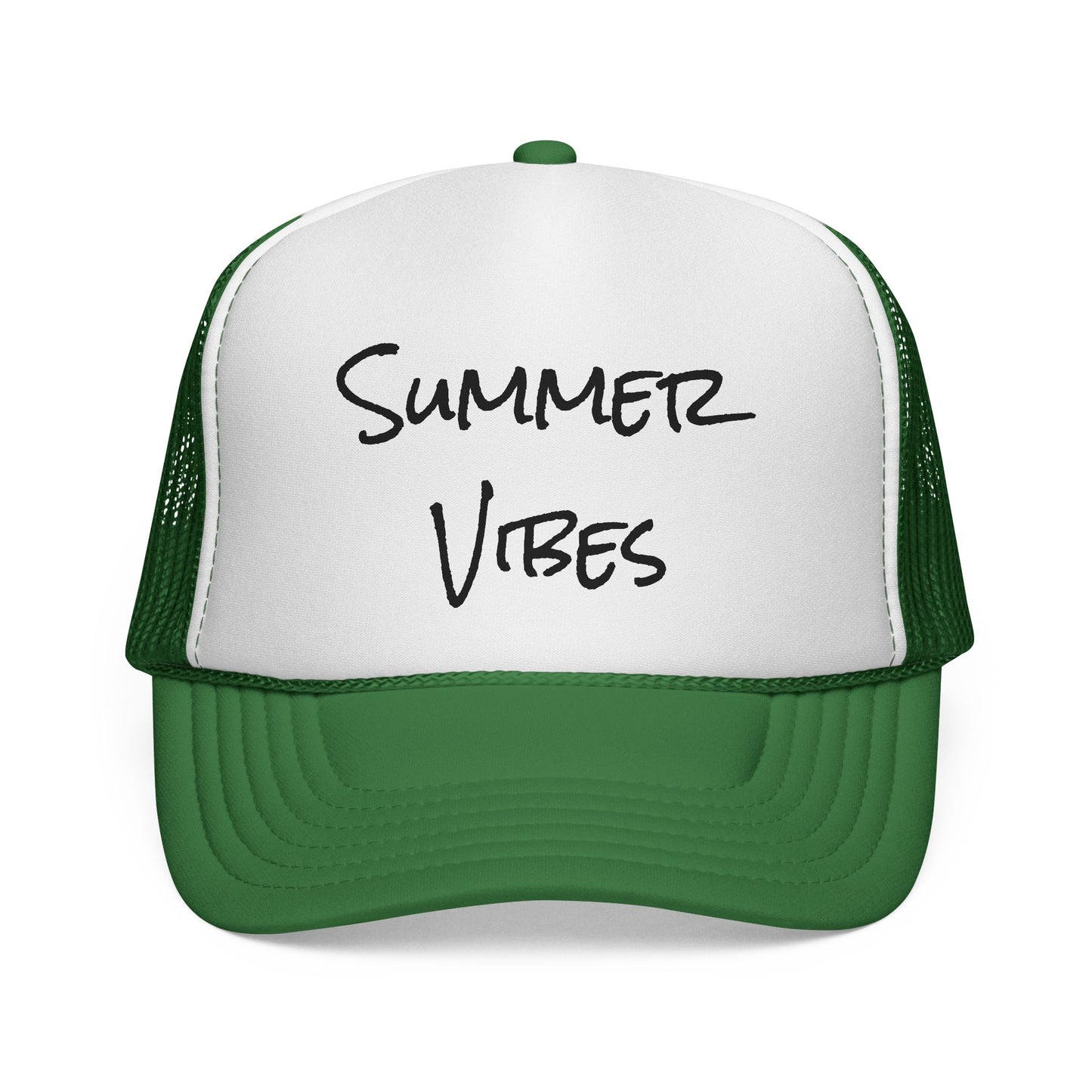 "Summer Vibes" Outdoor Adventure Trucker Hat - Breathable Mesh Cap