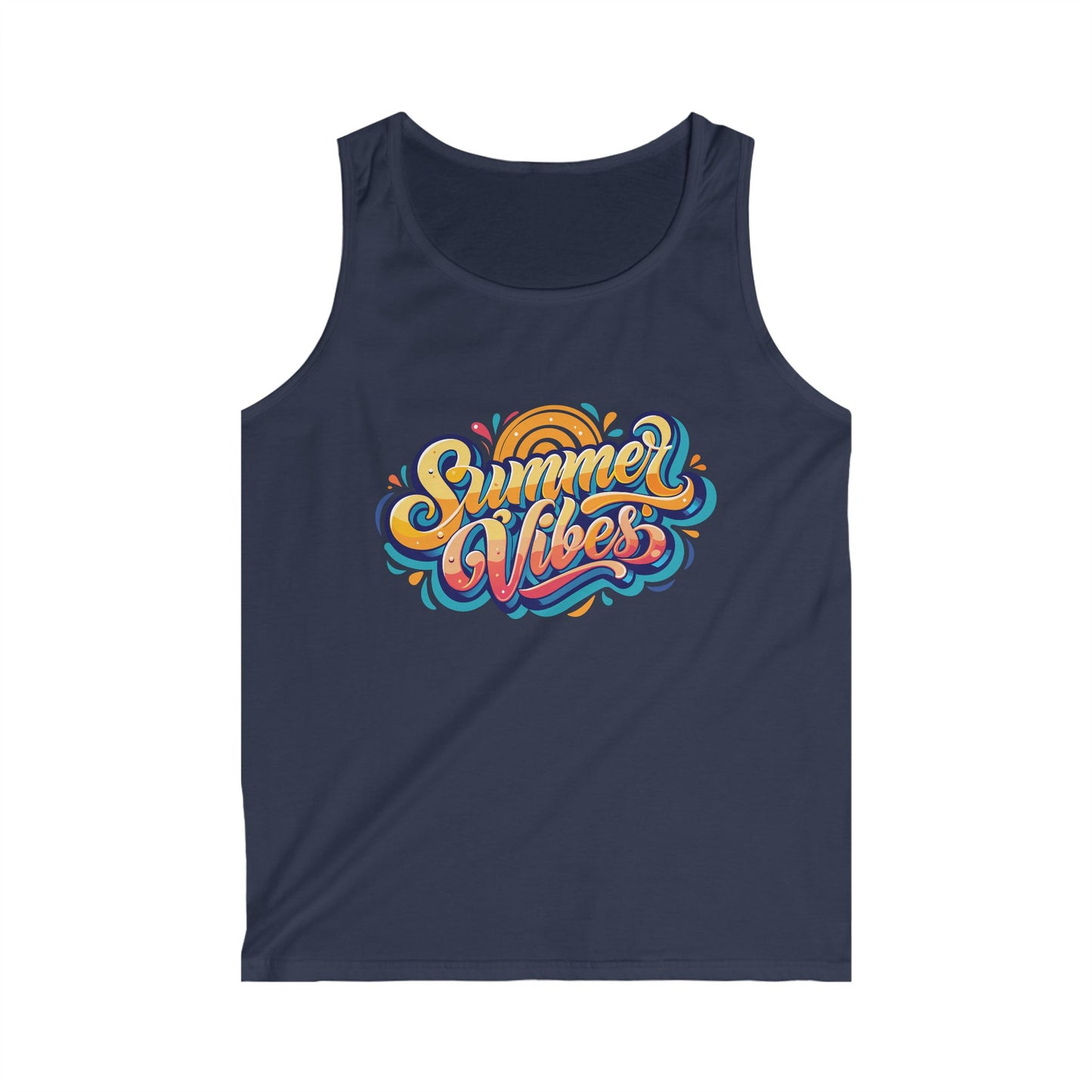 Men's Summer Vibes Tank Top - Relaxed Fit for Sunny Days