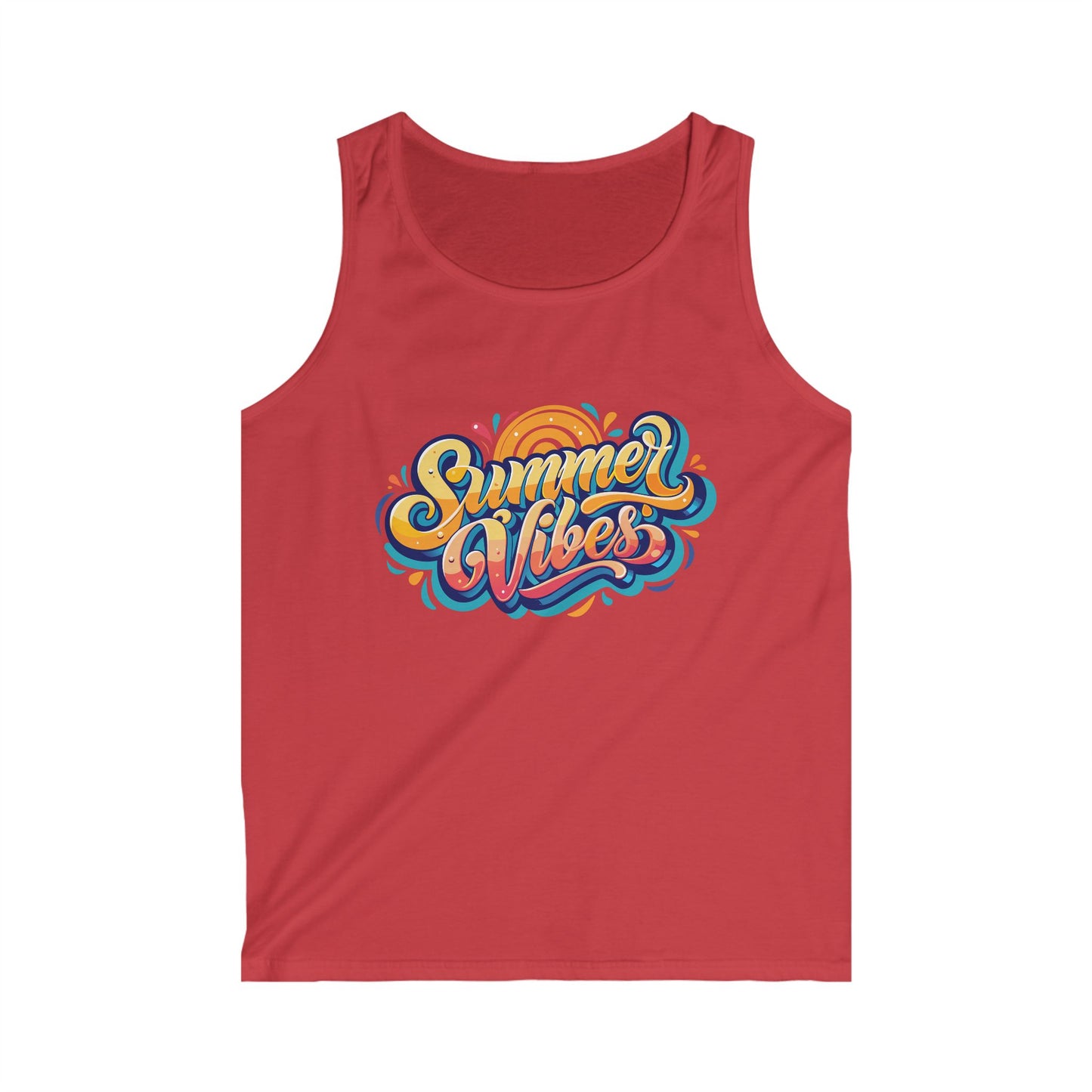Men's Summer Vibes Tank Top - Relaxed Fit for Sunny Days