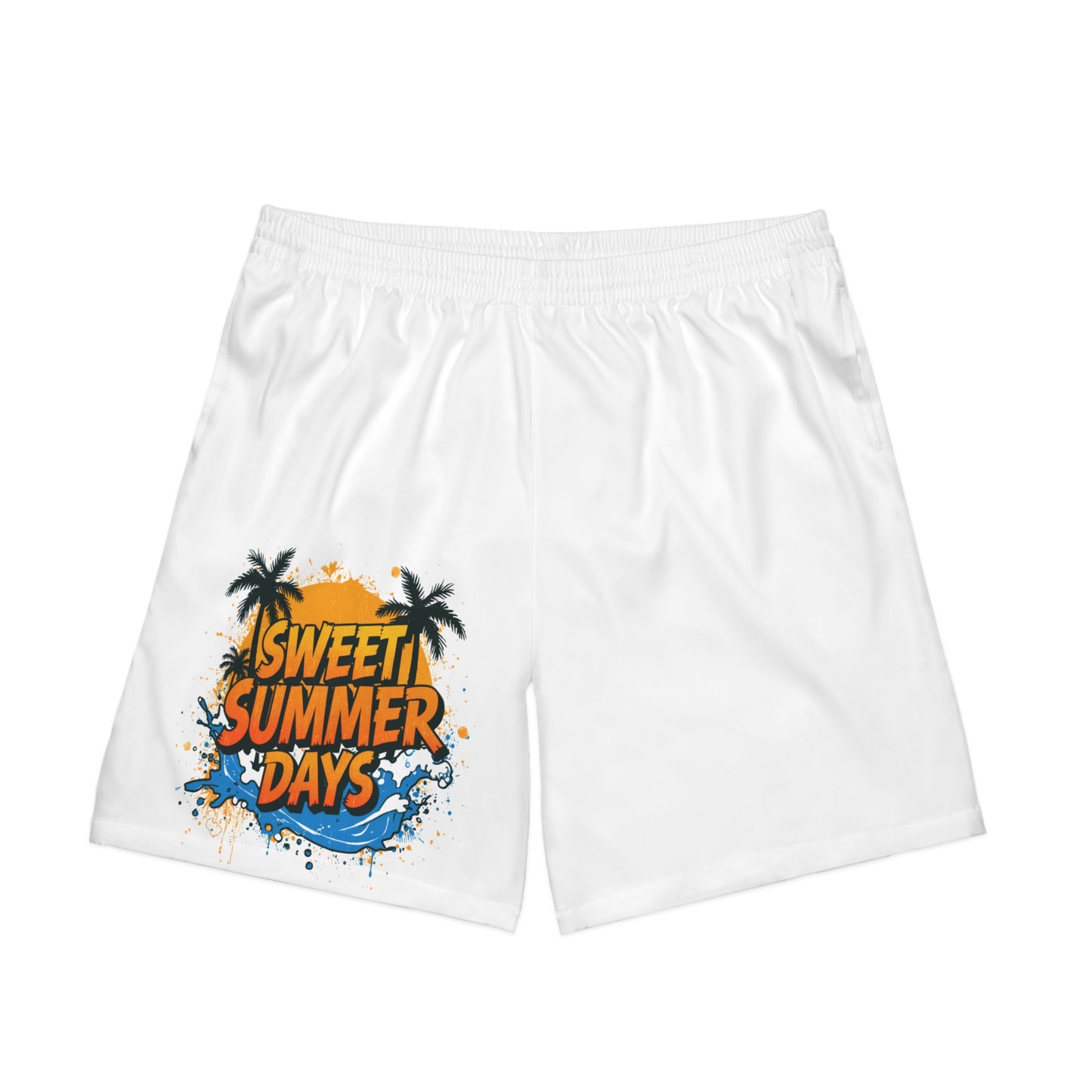 Sweet Summer Days Men’s Swim Trunks – Stretch Board Shorts with Mesh Lining