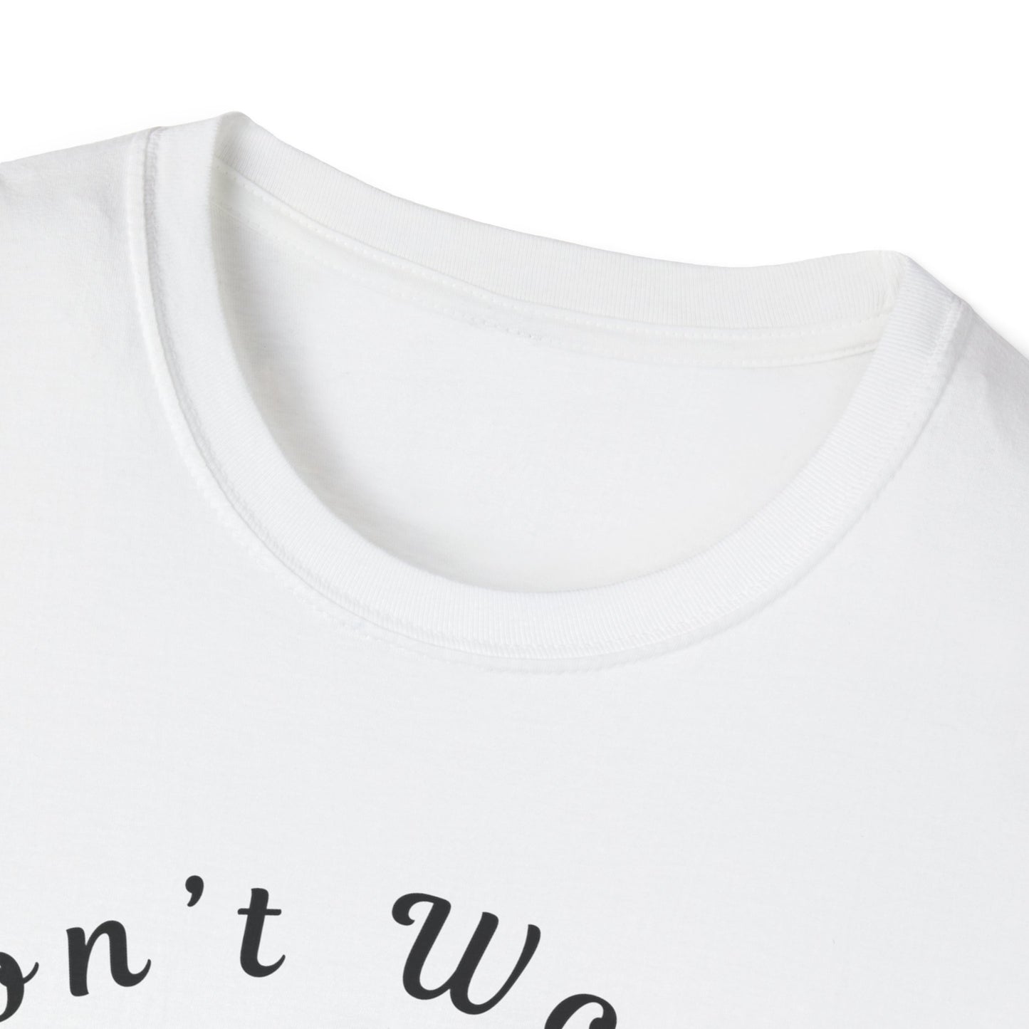 Blue Design Unisex Softstyle T-Shirt-Don't Worry, Beach Happy