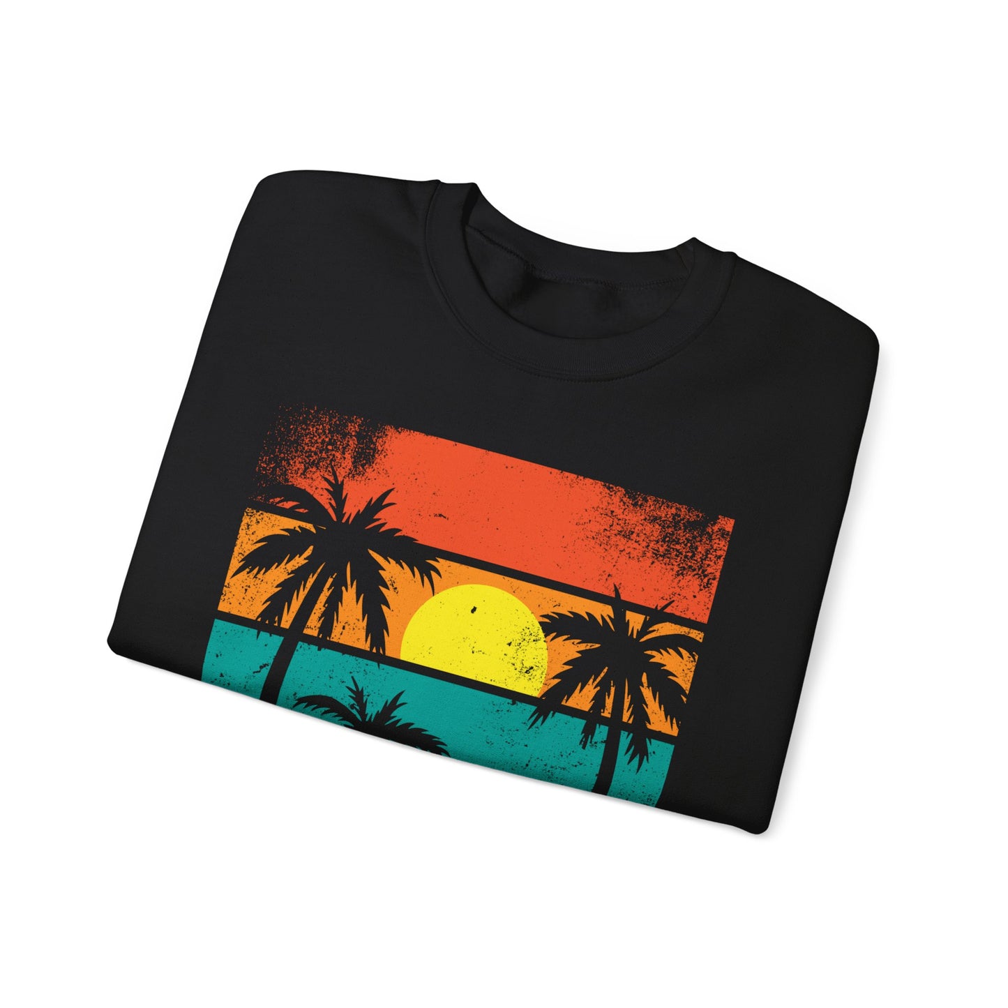 "Vacay Days" Retro Sunset Crewneck - Cozy Unisex Travel Sweatshirt
